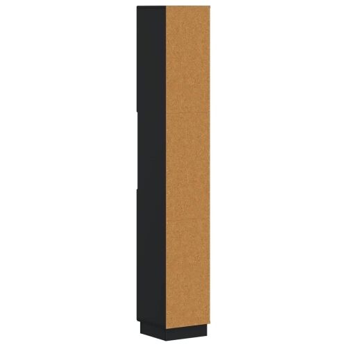 Kupaonski ormar s otvorenom policom HOORN Crna 30 x 31 x 187 cm - Crna Cijena