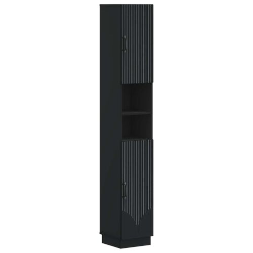 Kupaonski ormar s otvorenom policom HOORN Crna 30 x 31 x 187 cm - Crna Cijena