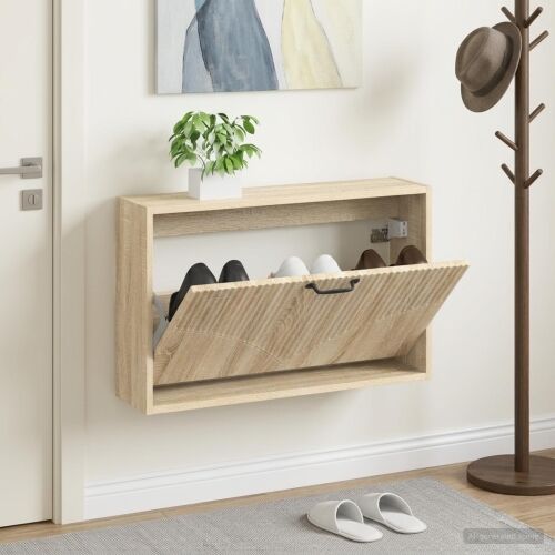 Ormar za cipele na zidu HOORN 71 x 17 x 43 cm Konstruirano drvo - Hrast sonoma Cijena