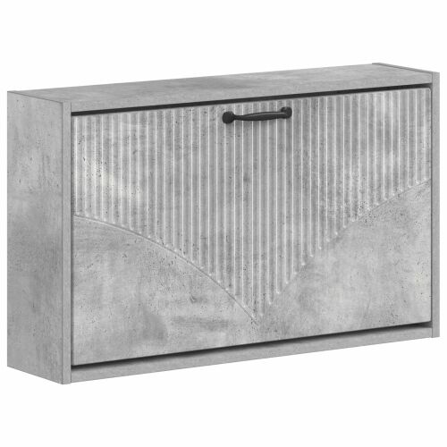 Ormar za cipele na zidu HOORN 71 x 17 x 43 cm Konstruirano drvo - Betonska siva Cijena