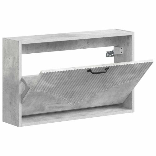 Ormar za cipele na zidu HOORN 71 x 17 x 43 cm Konstruirano drvo - Betonska siva Cijena