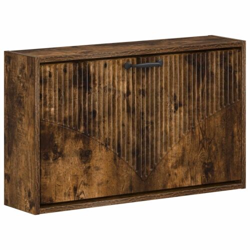 Ormar za cipele na zidu HOORN 71 x 17 x 43 cm Konstruirano drvo - Dimljeni hrast Cijena