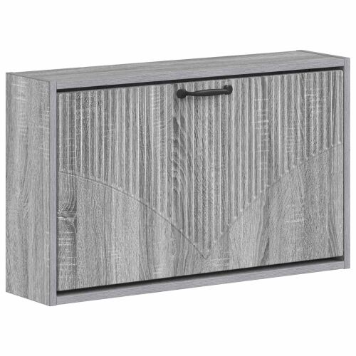 Ormar za cipele na zidu HOORN 71 x 17 x 43 cm Konstruirano drvo - Siva Sonoma Cijena