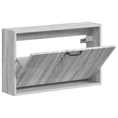Ormar za cipele na zidu HOORN 71 x 17 x 43 cm Konstruirano drvo - Siva Sonoma Cijena