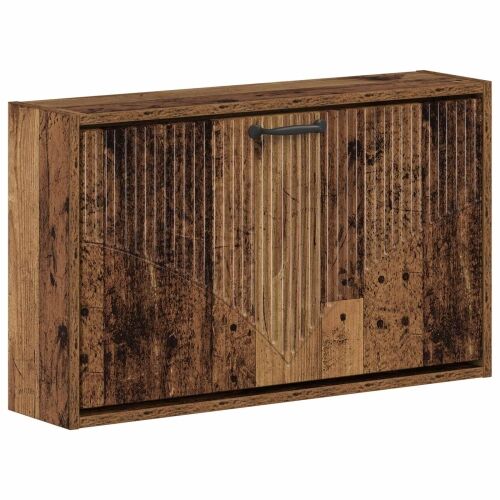 Ormar za cipele na zidu HOORN 71 x 17 x 43 cm Konstruirano drvo - Staro drvo Cijena