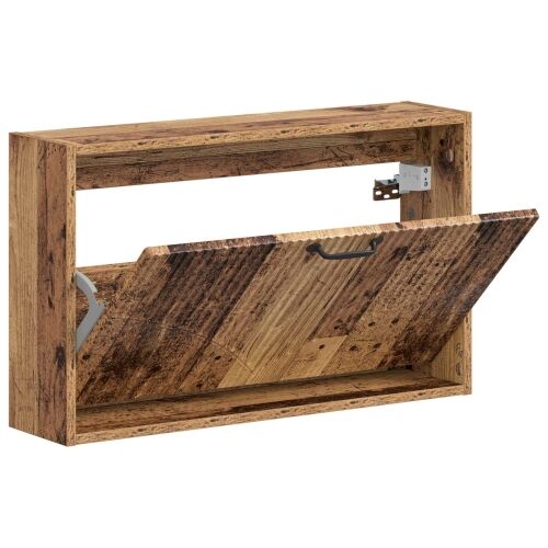 Ormar za cipele na zidu HOORN 71 x 17 x 43 cm Konstruirano drvo - Staro drvo Cijena