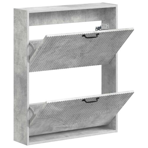 Ormar za cipele na zidu HOORN 71 x 17 x 86 cm Konstruirano drvo - Betonska siva Cijena