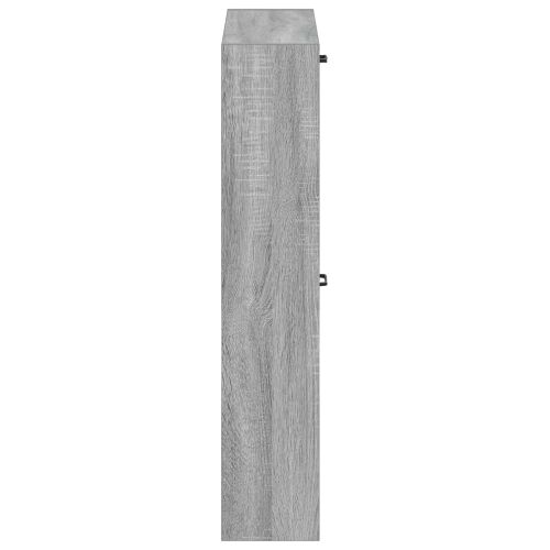 Ormar za cipele na zidu HOORN 71 x 17 x 86 cm Konstruirano drvo - Siva Sonoma Cijena