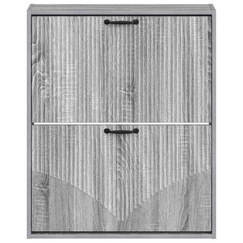 Ormar za cipele na zidu HOORN 71 x 17 x 86 cm Konstruirano drvo - Siva Sonoma Cijena