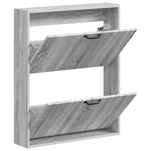 Ormar za cipele na zidu HOORN 71 x 17 x 86 cm Konstruirano drvo - Siva Sonoma Cijena
