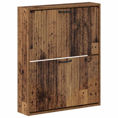 Ormar za cipele na zidu HOORN 71 x 17 x 86 cm Konstruirano drvo - Staro drvo Cijena