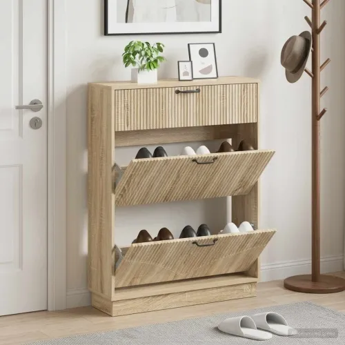 Ormar za cipele HOORN 78 x 24 x 100 cm Konstruirano drvo - Hrast sonoma Cijena