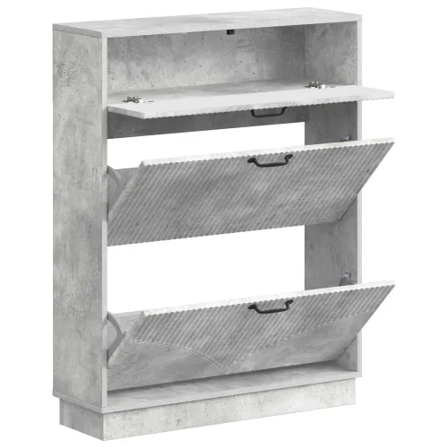 Ormar za cipele HOORN 78 x 24 x 100 cm Konstruirano drvo - Betonska siva Cijena