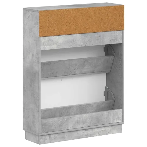 Ormar za cipele HOORN 78 x 24 x 100 cm Konstruirano drvo - Betonska siva Cijena