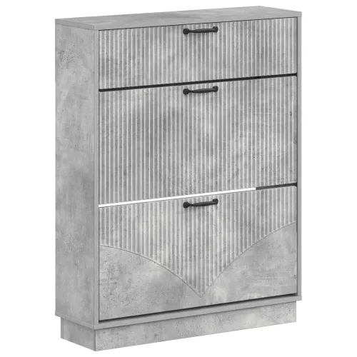 Ormar za cipele HOORN 78 x 24 x 100 cm Konstruirano drvo - Betonska siva Cijena