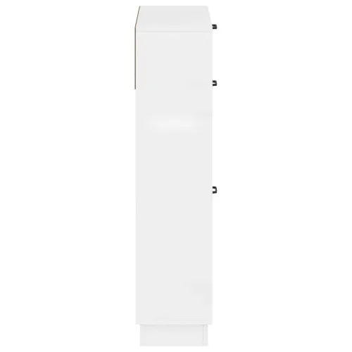 Ormar za cipele HOORN 78 x 24 x 100 cm Konstruirano drvo - Bijela visokog sjaja Cijena