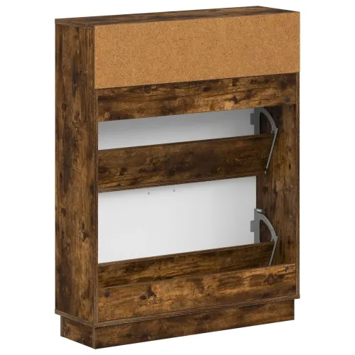 Ormar za cipele HOORN 78 x 24 x 100 cm Konstruirano drvo - Dimljeni hrast Cijena