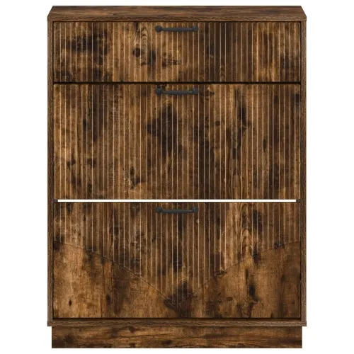 Ormar za cipele HOORN 78 x 24 x 100 cm Konstruirano drvo - Dimljeni hrast Cijena
