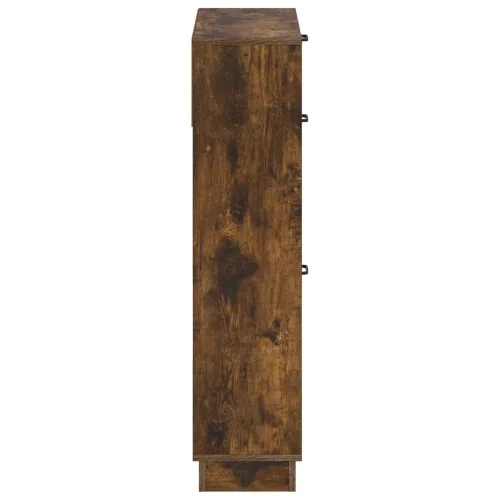 Ormar za cipele HOORN 78 x 24 x 100 cm Konstruirano drvo - Dimljeni hrast Cijena