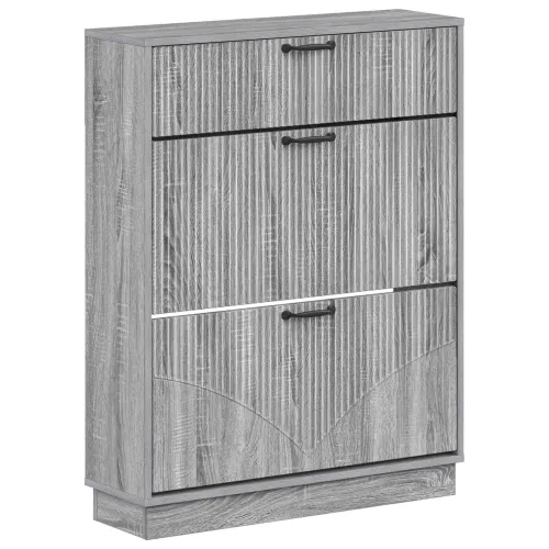 Ormar za cipele HOORN 78 x 24 x 100 cm Konstruirano drvo - Siva Sonoma Cijena