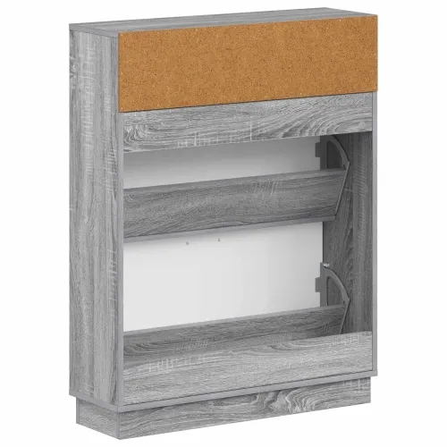 Ormar za cipele HOORN 78 x 24 x 100 cm Konstruirano drvo - Siva Sonoma Cijena
