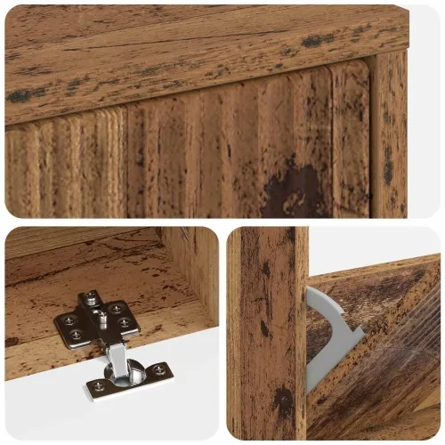 Ormar za cipele HOORN 78 x 24 x 100 cm Konstruirano drvo - Staro drvo Cijena