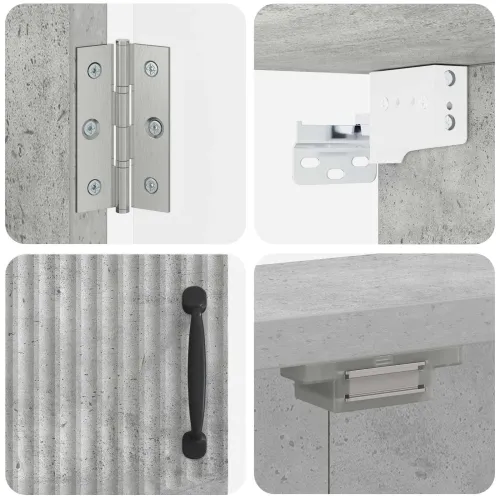 Kabinet za mete HOORN Betonska siva 52,5 x 10,5 x 53,5 cm - Betonska siva Cijena