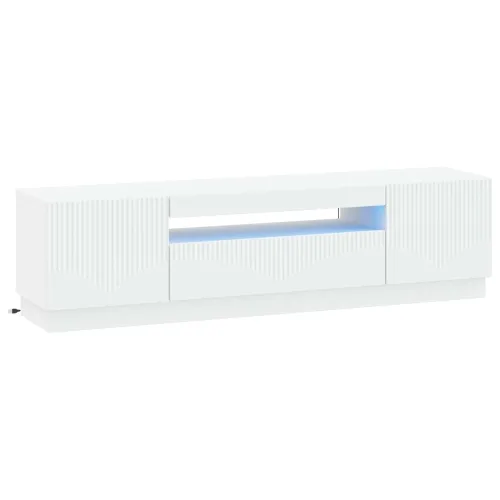 LED TV kabinet Bijela Konstruirano drvo - Bijela Cijena
