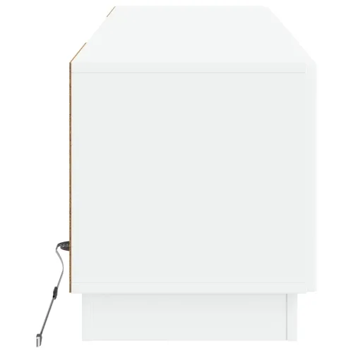LED TV kabinet Bijela Konstruirano drvo - Bijela Cijena