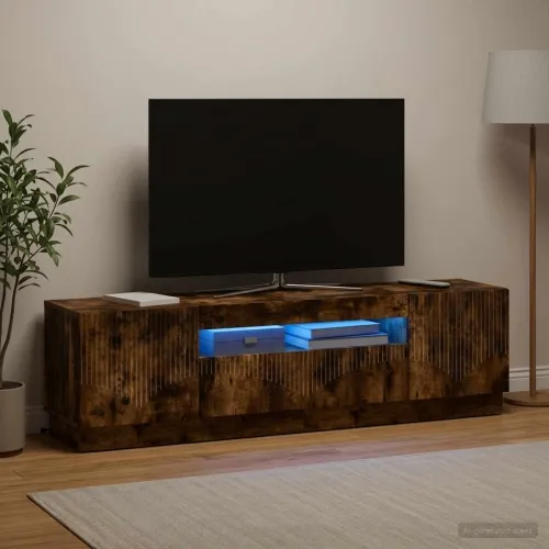 LED TV kabinet Dimljeni hrast Konstruirano drvo - Dimljeni hrast Cijena