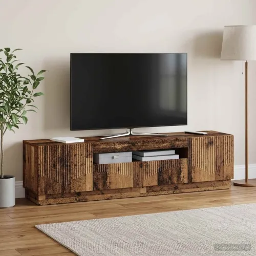 LED TV kabinet Staro drvo Konstruirano drvo - Staro drvo Cijena
