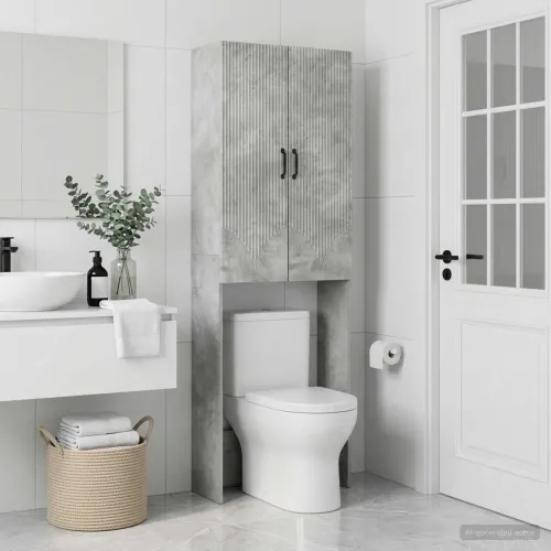 Kabinetska WC HOORN Betonska siva 66 x 25,5 x 190 cm - Betonska siva Cijena