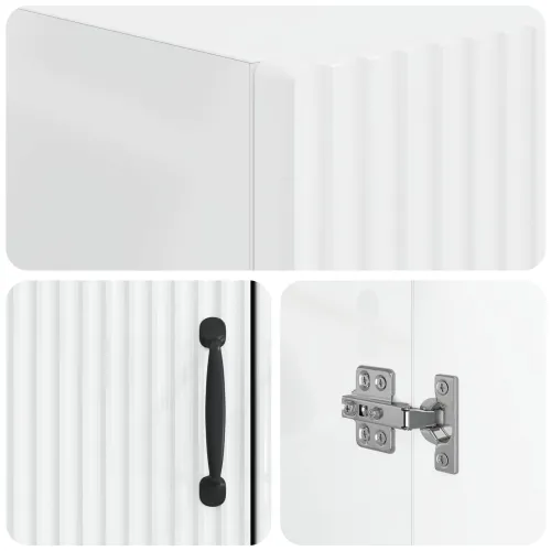 Kabinetska WC HOORN Bijela visokog sjaja 66 x 25,5 x 190 cm - Bijela visokog sjaja Cijena