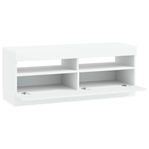 LED TV kabinet Bijela Konstruirano drvo - Bijela Cijena