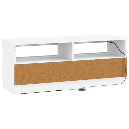 LED TV kabinet Bijela Konstruirano drvo - Bijela Cijena