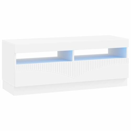 LED TV kabinet Bijela Konstruirano drvo - Bijela Cijena
