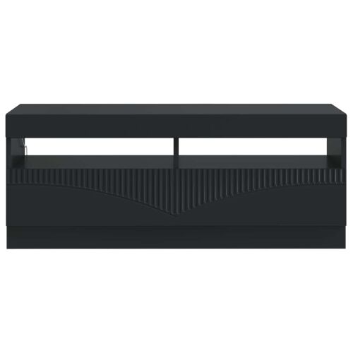 LED TV kabinet Crna Konstruirano drvo - Crna Cijena
