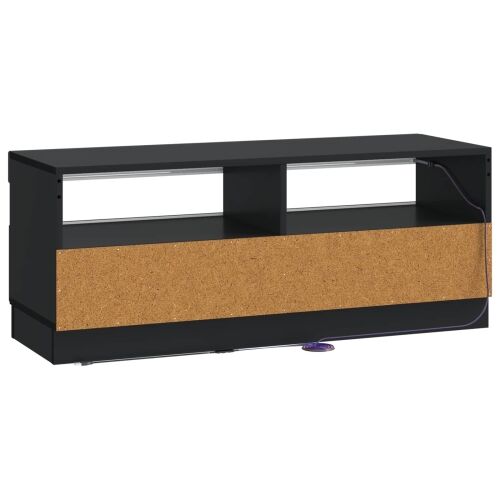 LED TV kabinet Crna Konstruirano drvo - Crna Cijena