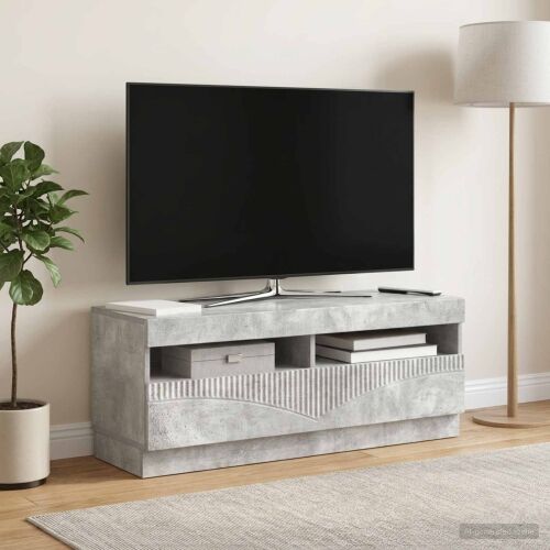 LED TV kabinet Betonska siva Konstruirano drvo - Betonska siva Cijena