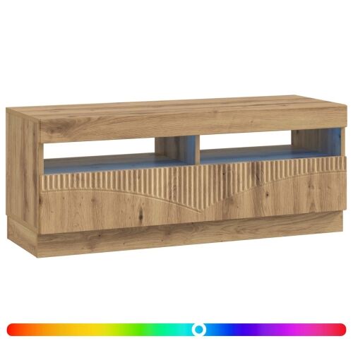 LED TV kabinet Hrast artisan Konstruirano drvo - Hrast artisan Cijena