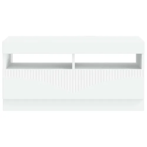 LED TV kabinet Bijela Konstruirano drvo - Bijela Cijena
