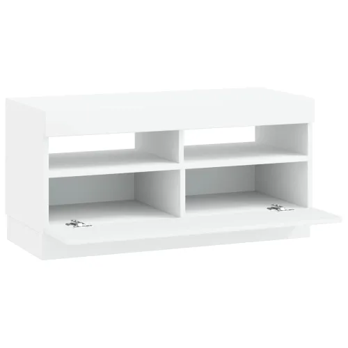 LED TV kabinet Bijela Konstruirano drvo - Bijela Cijena