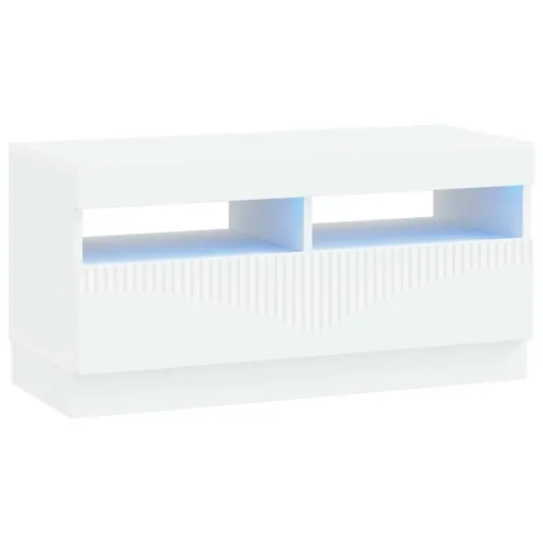 LED TV kabinet Bijela Konstruirano drvo - Bijela Cijena