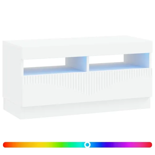 LED TV kabinet Bijela Konstruirano drvo - Bijela Cijena