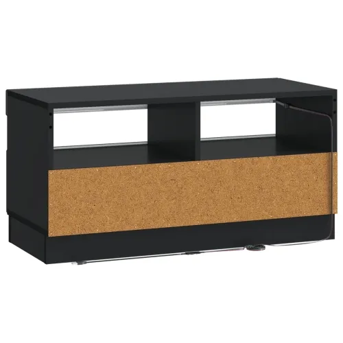 LED TV kabinet Crna Konstruirano drvo - Crna Cijena