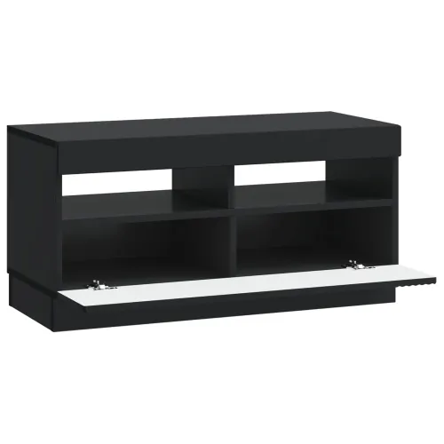 LED TV kabinet Crna Konstruirano drvo - Crna Cijena