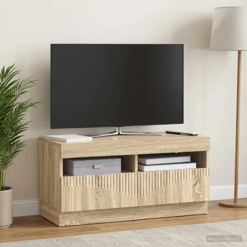 LED TV kabinet Hrast sonoma Konstruirano drvo - Hrast sonoma Cijena