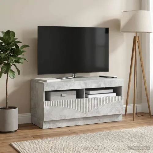 LED TV kabinet Betonska siva Konstruirano drvo - Betonska siva Cijena