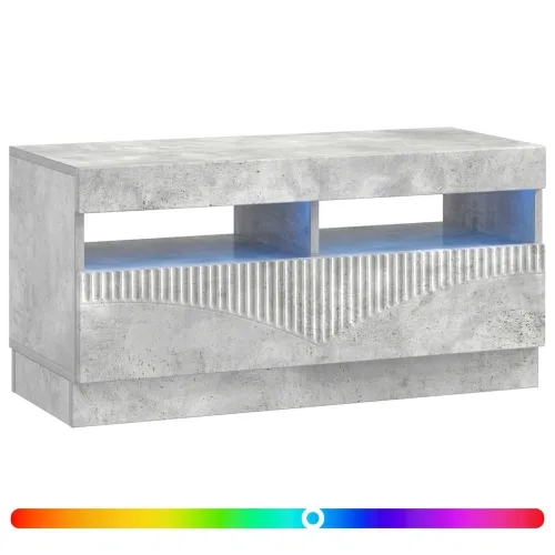 LED TV kabinet Betonska siva Konstruirano drvo - Betonska siva Cijena