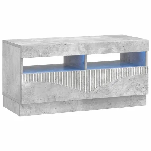 LED TV kabinet Betonska siva Konstruirano drvo - Betonska siva Cijena
